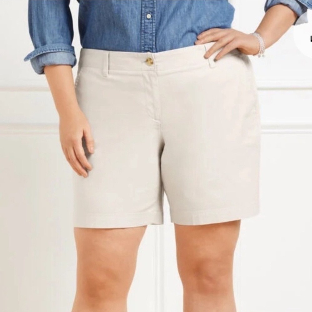 Talbots‎ The Perfect Short Khaki Chino Golf Casual Woman Petites 18W